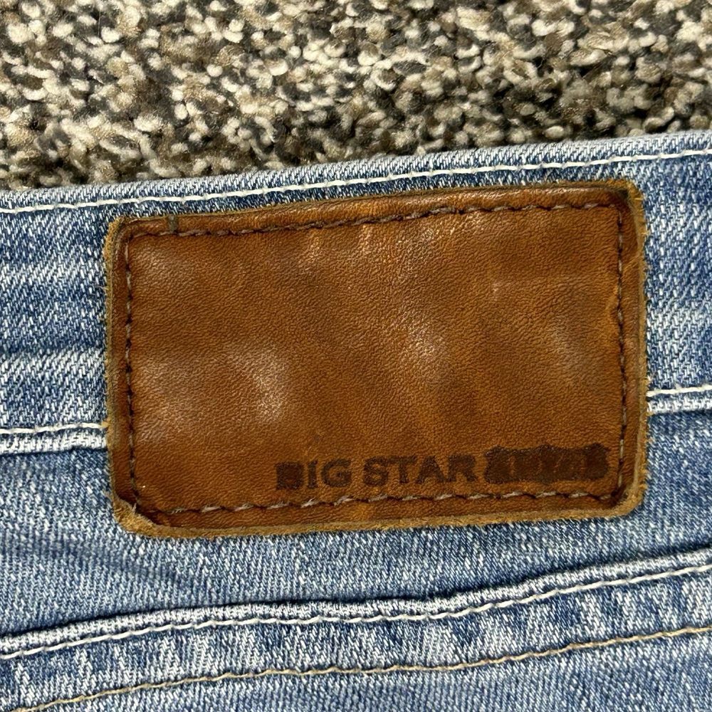 Big Star‎ Kate Mid Rise Straight Jeans Womens 31R Denim Embroidered Pockets - Picture 6 of 10